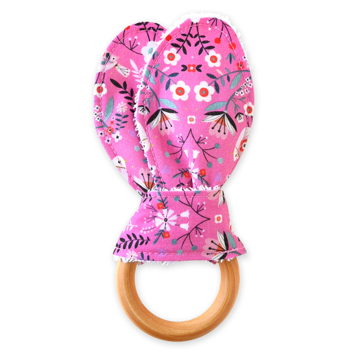 Strawberry Tea Wooden Baby Teether