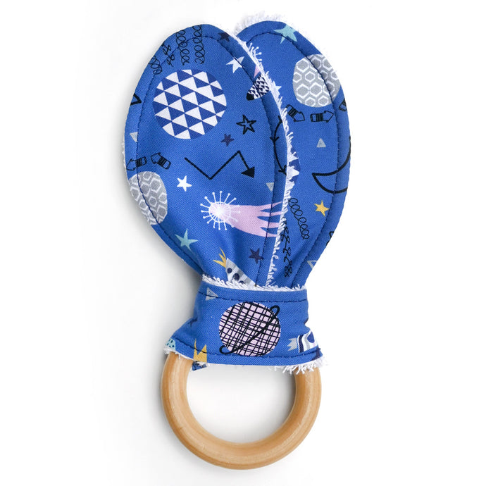 Blast Off Royal Wooden Baby Teether