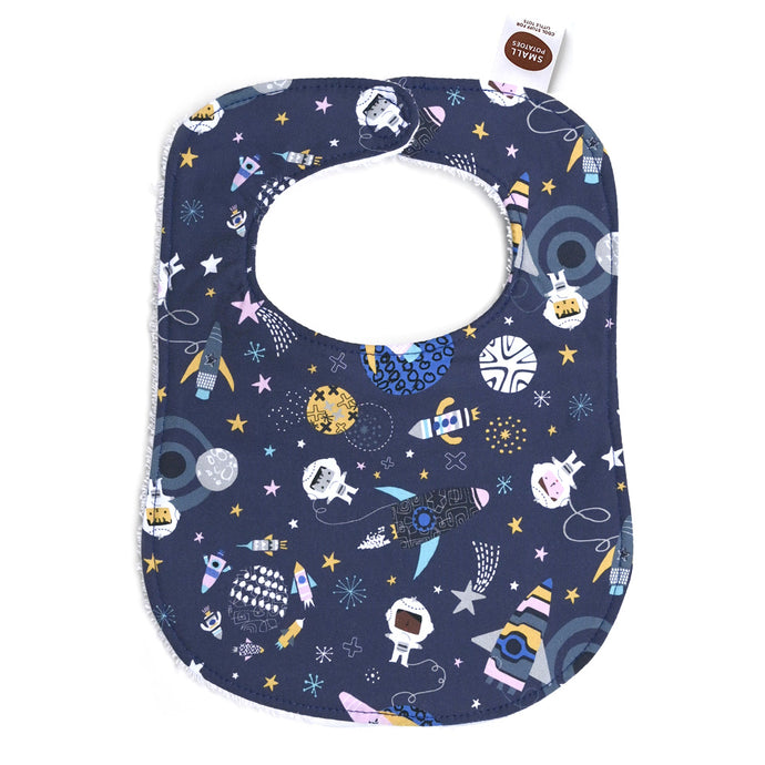 Blast Off Navy Bib