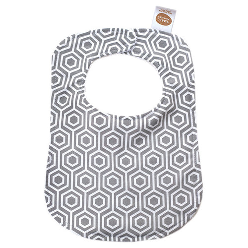 Grey Hexagon Bib - Small Potatoes