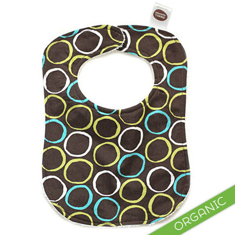 Mod Circles Blue Bib - ORGANIC - Small Potatoes