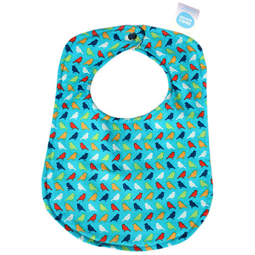 Poppy Peep Teal Bib - Small Potatoes