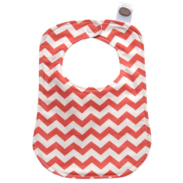 Red Chevron Bib - Small Potatoes