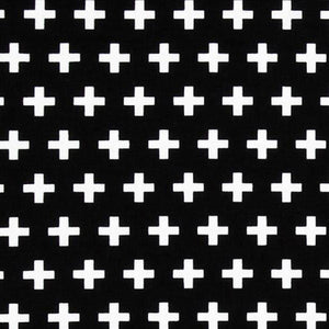 Black Swiss Cross Nursing Cover - Small Potatoes - 1