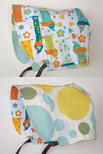 Giggle Dot Aqua / Hotdog Party Bonnet - Small Potatoes - 1