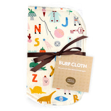 Animal Alphabet Burp Cloth