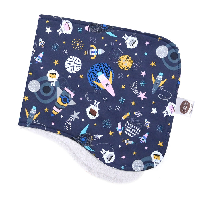 Blast Off Navy Burp Cloth