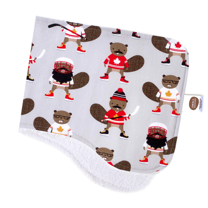 Hockey Beavers Burp Cloth