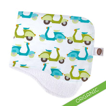 Mod Scooters Burp Cloth - ORGANIC - Small Potatoes - 1