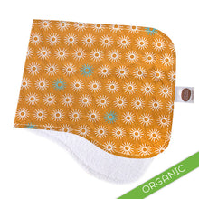 Starburst Orange Burp Cloth - ORGANIC - Small Potatoes - 1