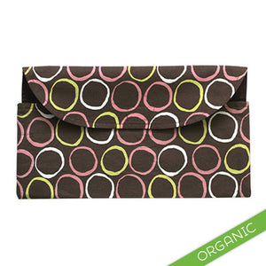 Mod Circles Pink Diaper Clutch - ORGANIC - Small Potatoes - 1