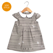 Birds on a Wire Peter Pan Collar Dress - Small Potatoes