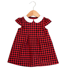 Buffalo Plaid Peter Pan Collar Dress