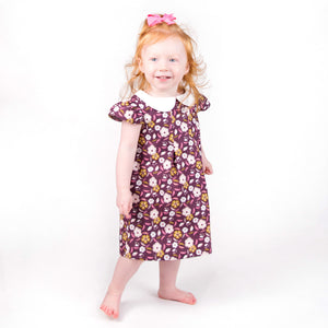 Captivate Plum Peter Pan Collar Dress
