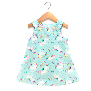 I Heart Unicorns Blue Dress