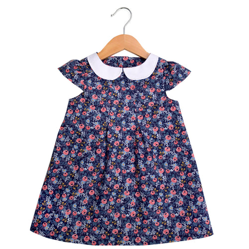 Les Fleurs Rosa Peter Pan Collar Dress