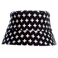 Black Swiss Cross Hat - Small Potatoes