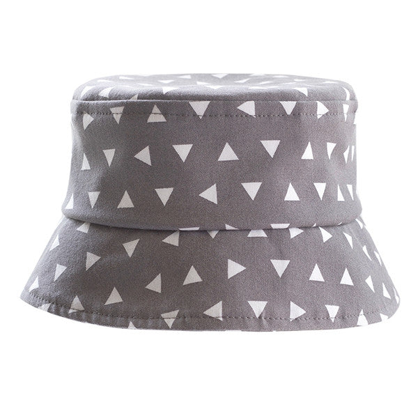 Grey Triangles Hat - Small Potatoes