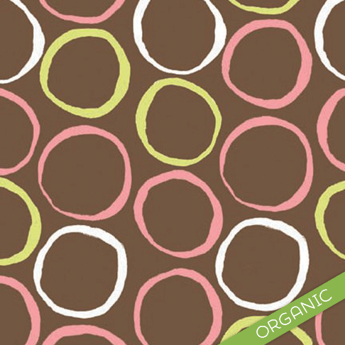 Mod Circles Pink Lap Blankie - ORGANIC - Small Potatoes - 1