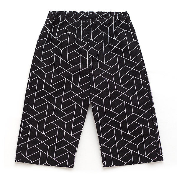 Black Geometric Pants