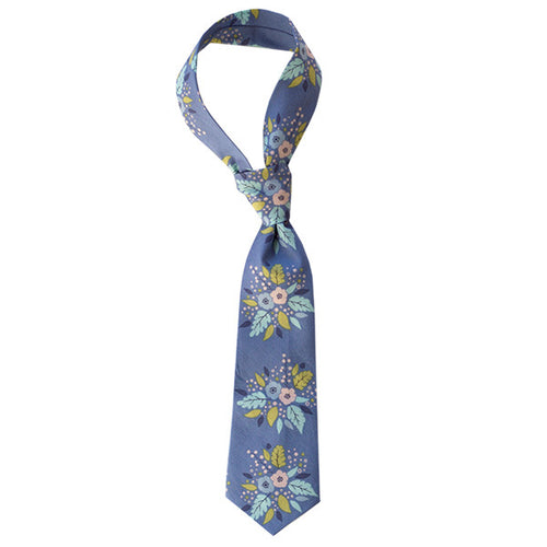 Antler Bouquet Blue Tie